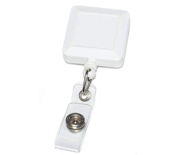 Badge Reel Square Plastic