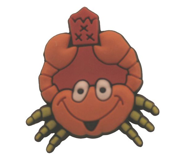 Pin Badge PVC crab