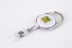 badge reel karibiner