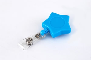 badge reel star shaped