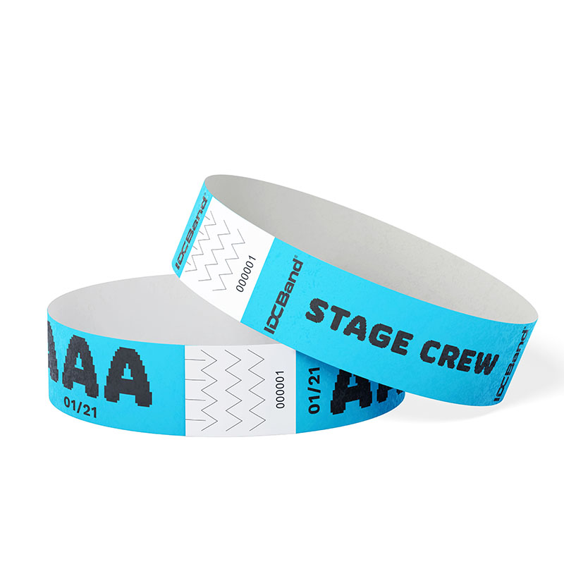 IDC Band Tyvek Branded Neon Blue